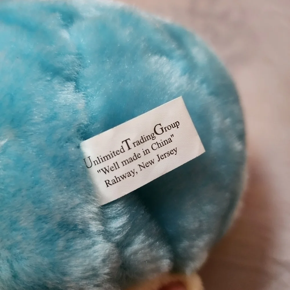 Unlimited Trading Group Multicolored Pastel Colorblock Teddy Bear Stuffed Plush